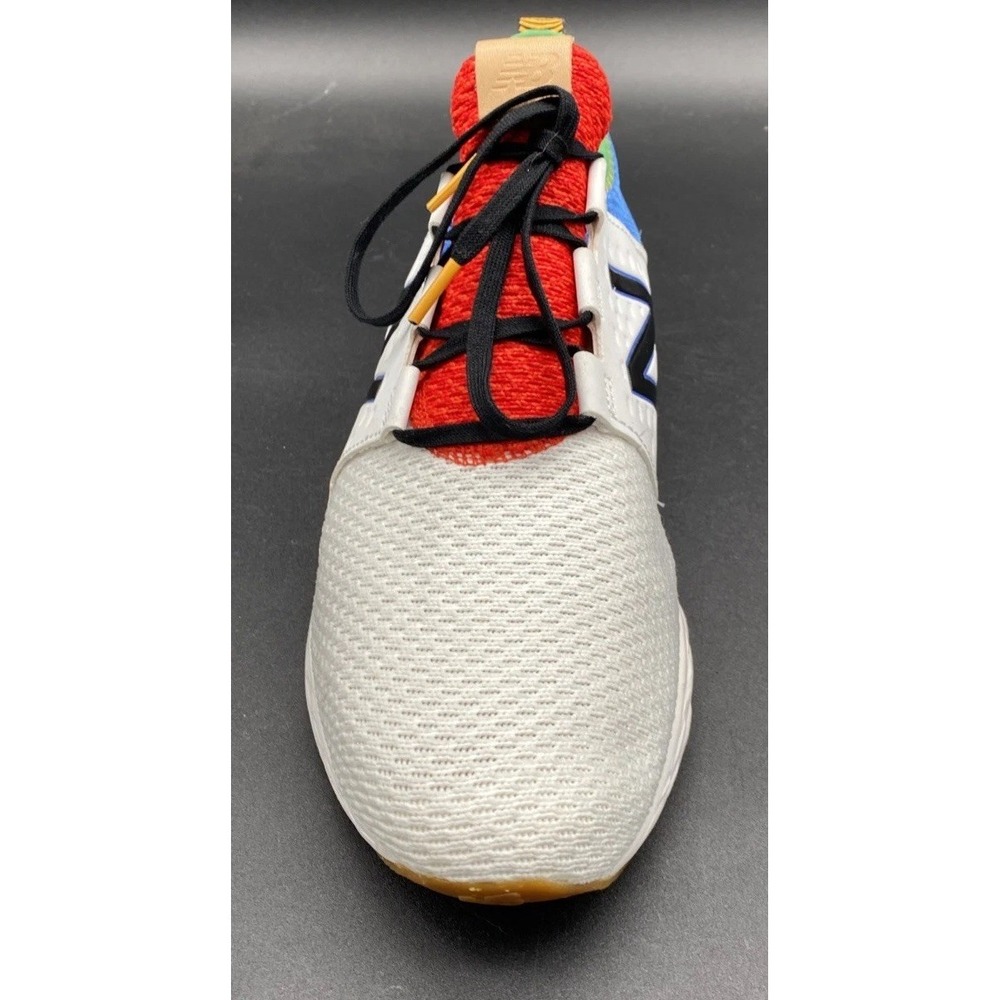 New Balance Men's 10 Fresh Foam Cruz v1 Reissue White Faded Custom Cobalt - Picture 7 of 16